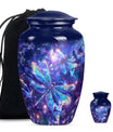 Cosmic Dragonfly Small Ashes Urn Funeral, Ashes Memorial Urn