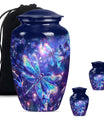 Cosmic Dragonfly Small Ashes Urn Funeral, Ashes Memorial Urn