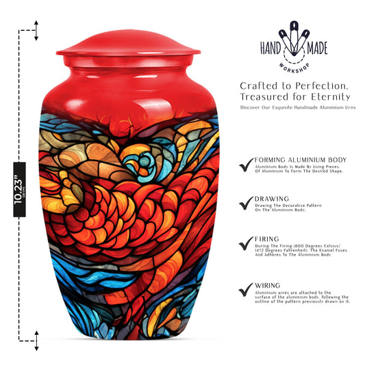 stained glass urn for ashes