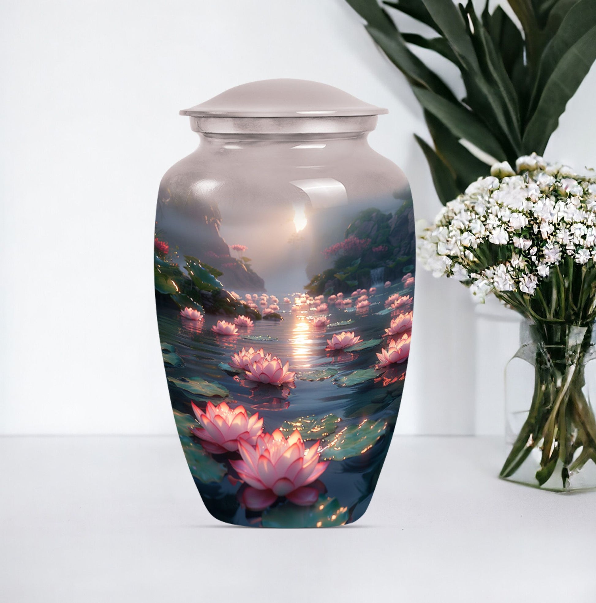 Lotus Urn for burial, memorial 