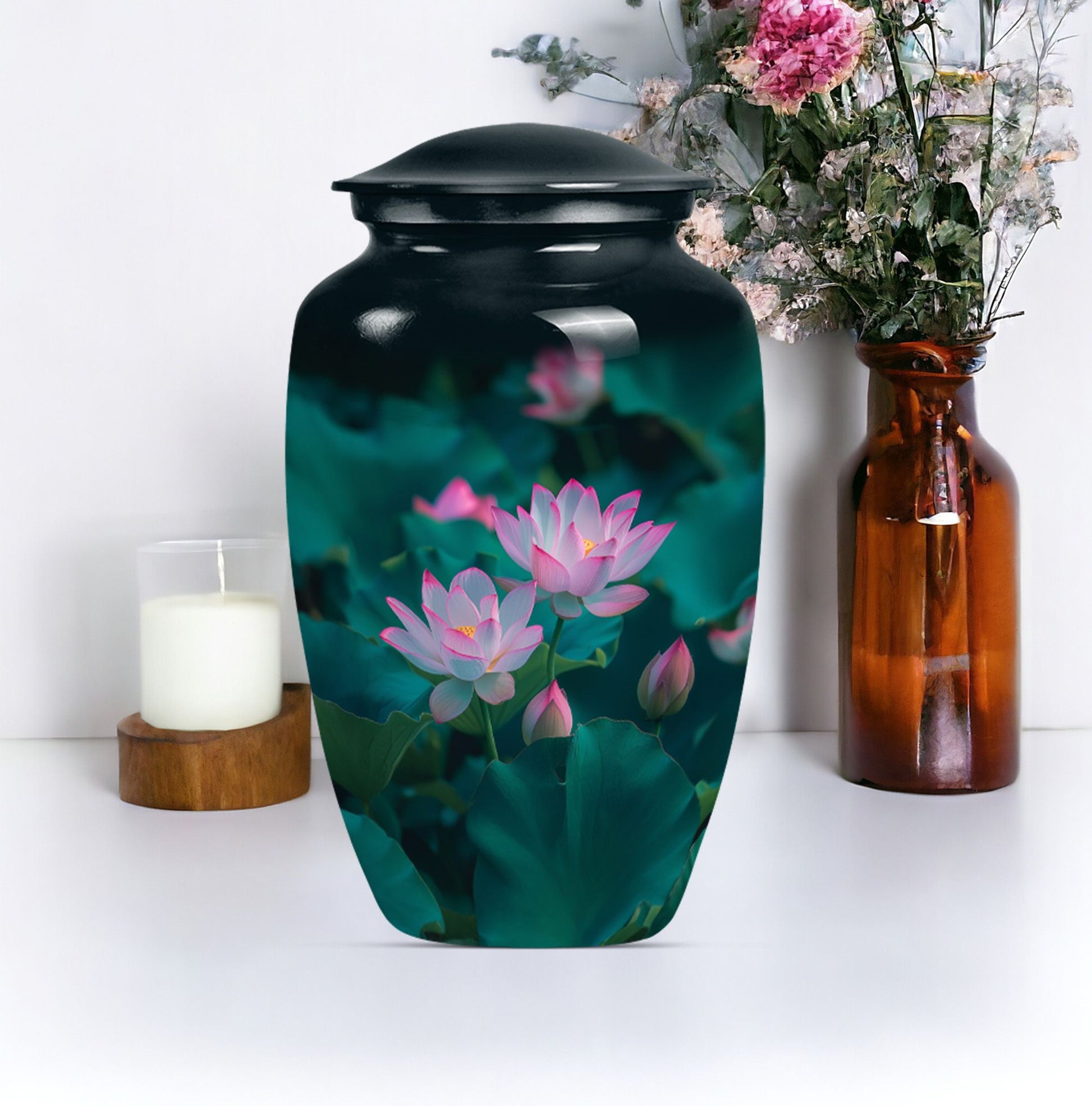 Lotus Urn, durable burial cremation urn 