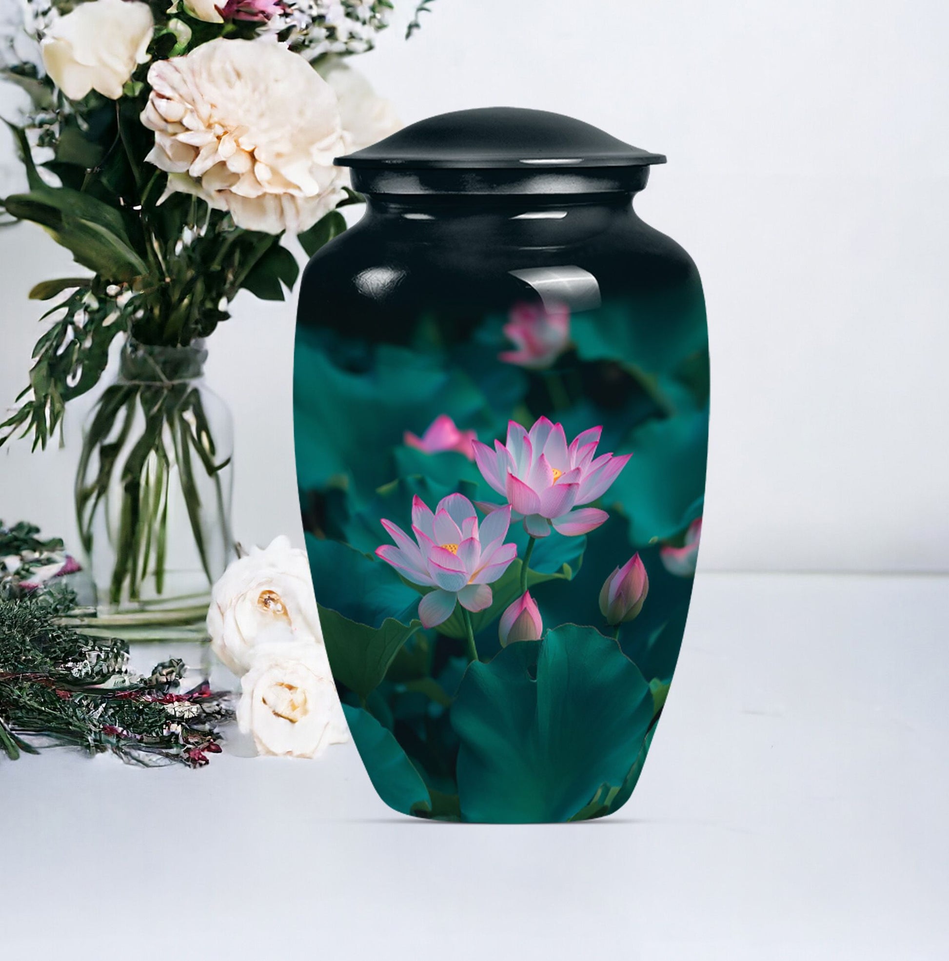 Lotus Urn, durable burial cremation urn 