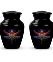 Cosmic Dragonfly Large Urn Funeral, Ashes Cremation Urn