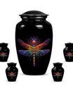 Cosmic Dragonfly Large Urn Funeral, Ashes Cremation Urn