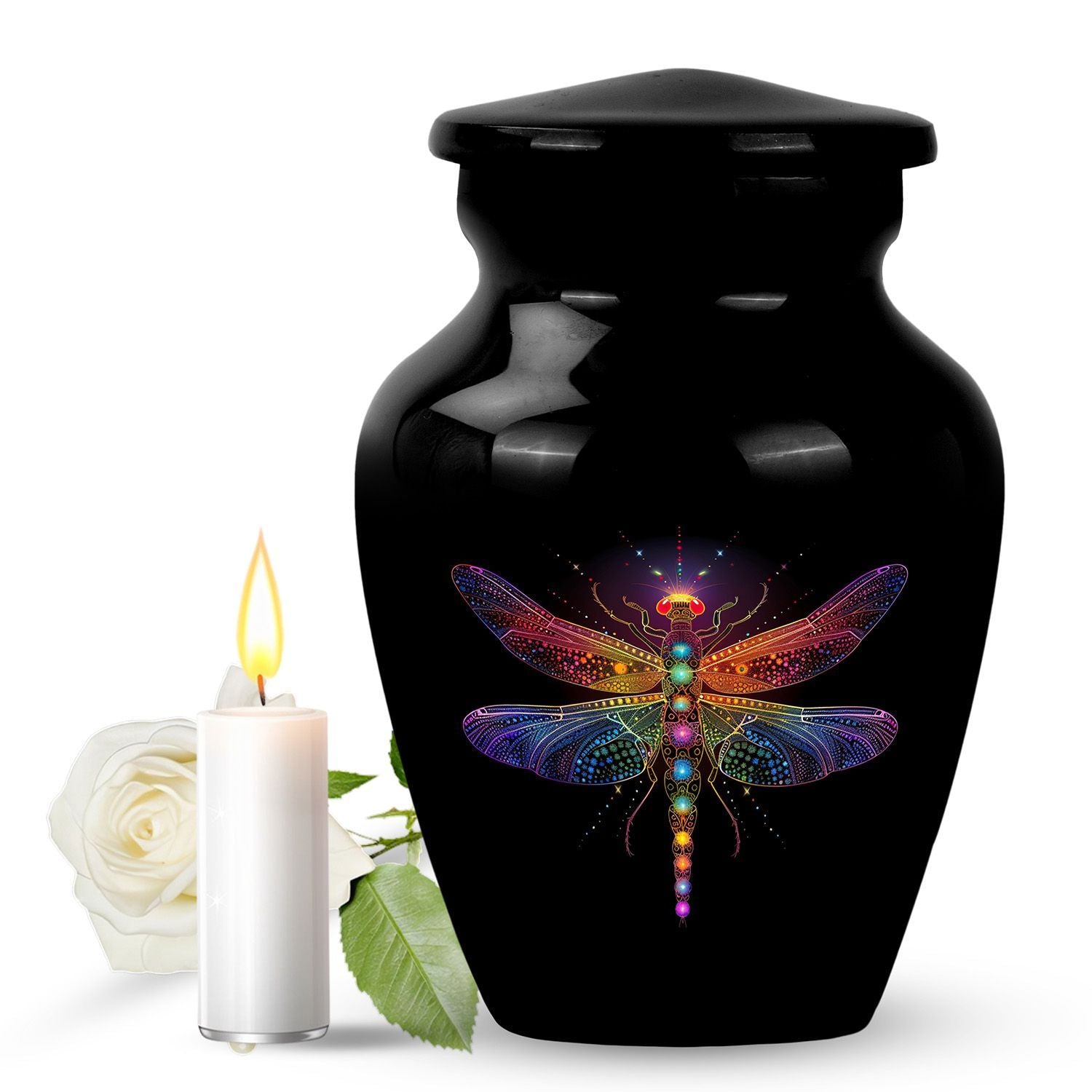 Cosmic dragonfly urn