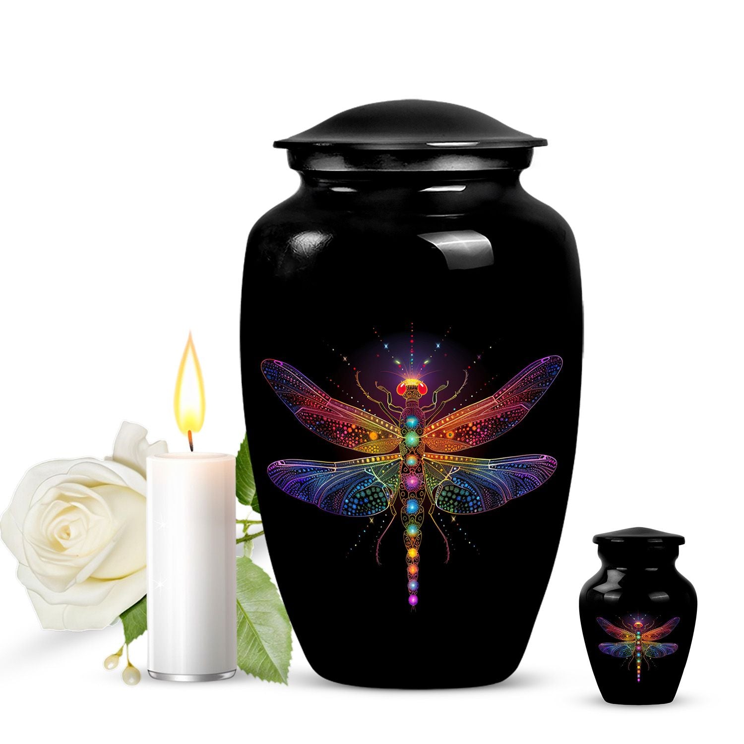 Cosmic dragonfly urn