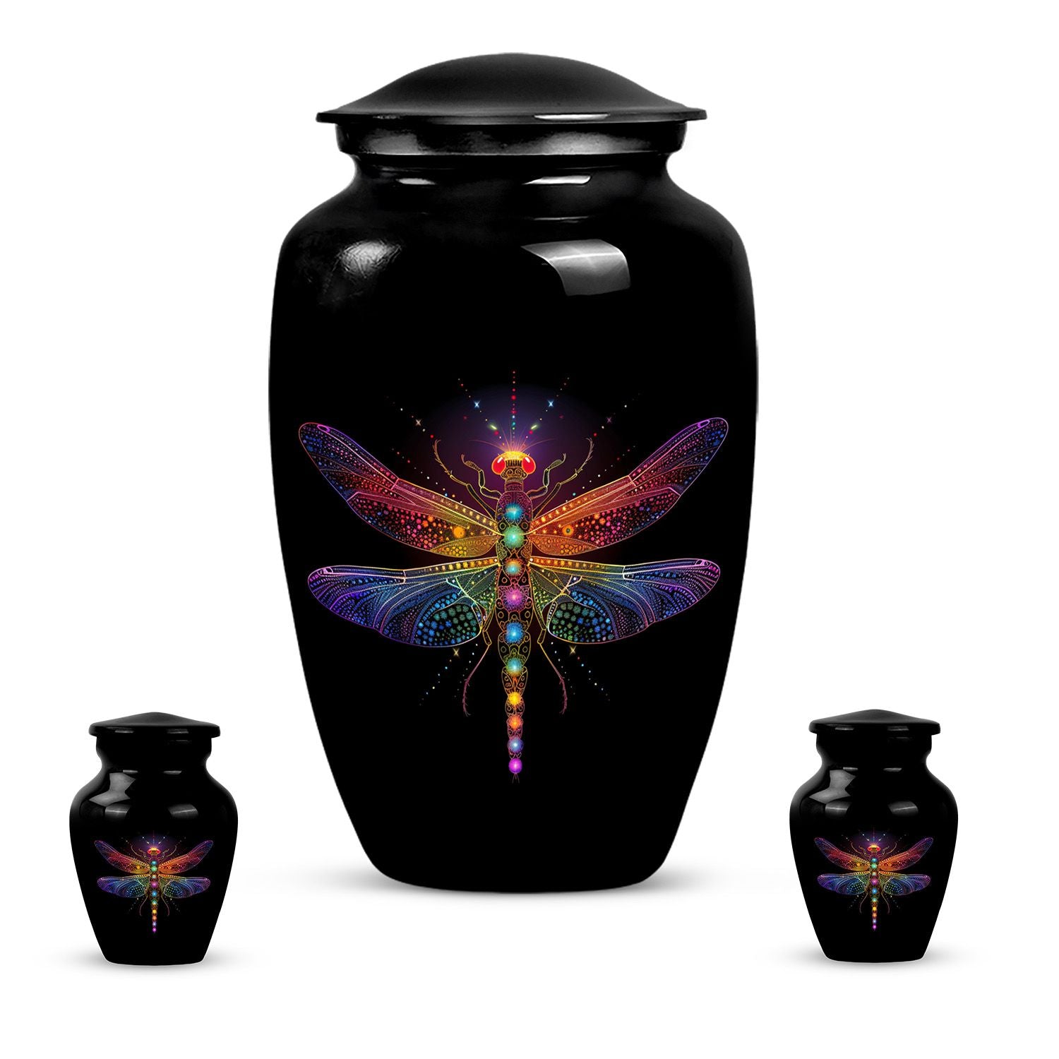 Cosmic dragonfly urn