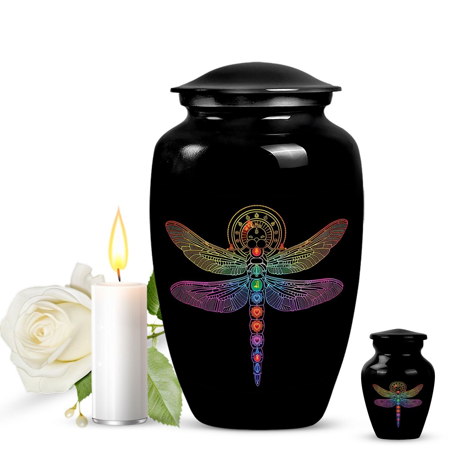  cosmic dragonfly urn.