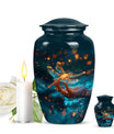 Classic 10 Inch Cosmic Dragonfly Urn.