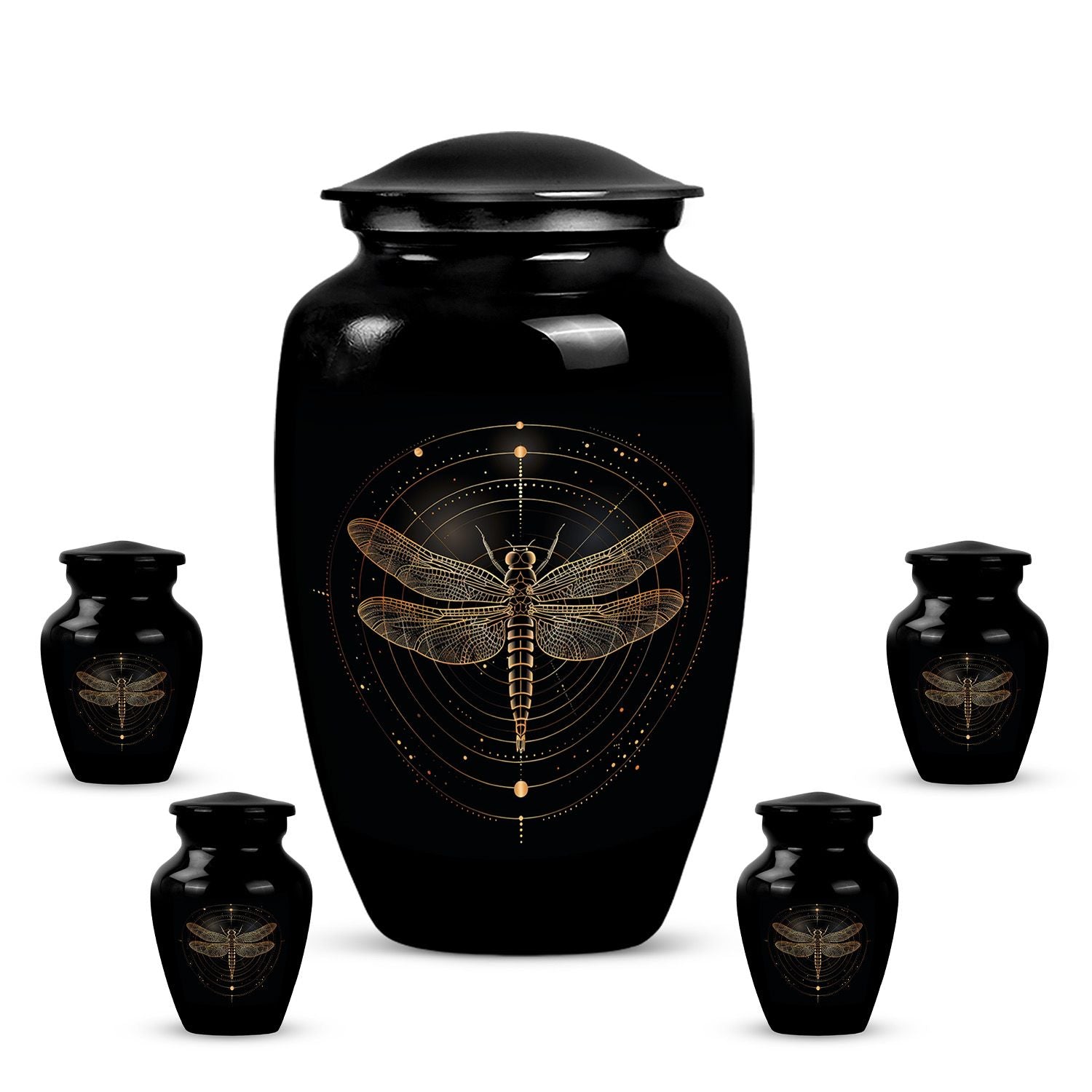 Cosmic dragonfly urn .