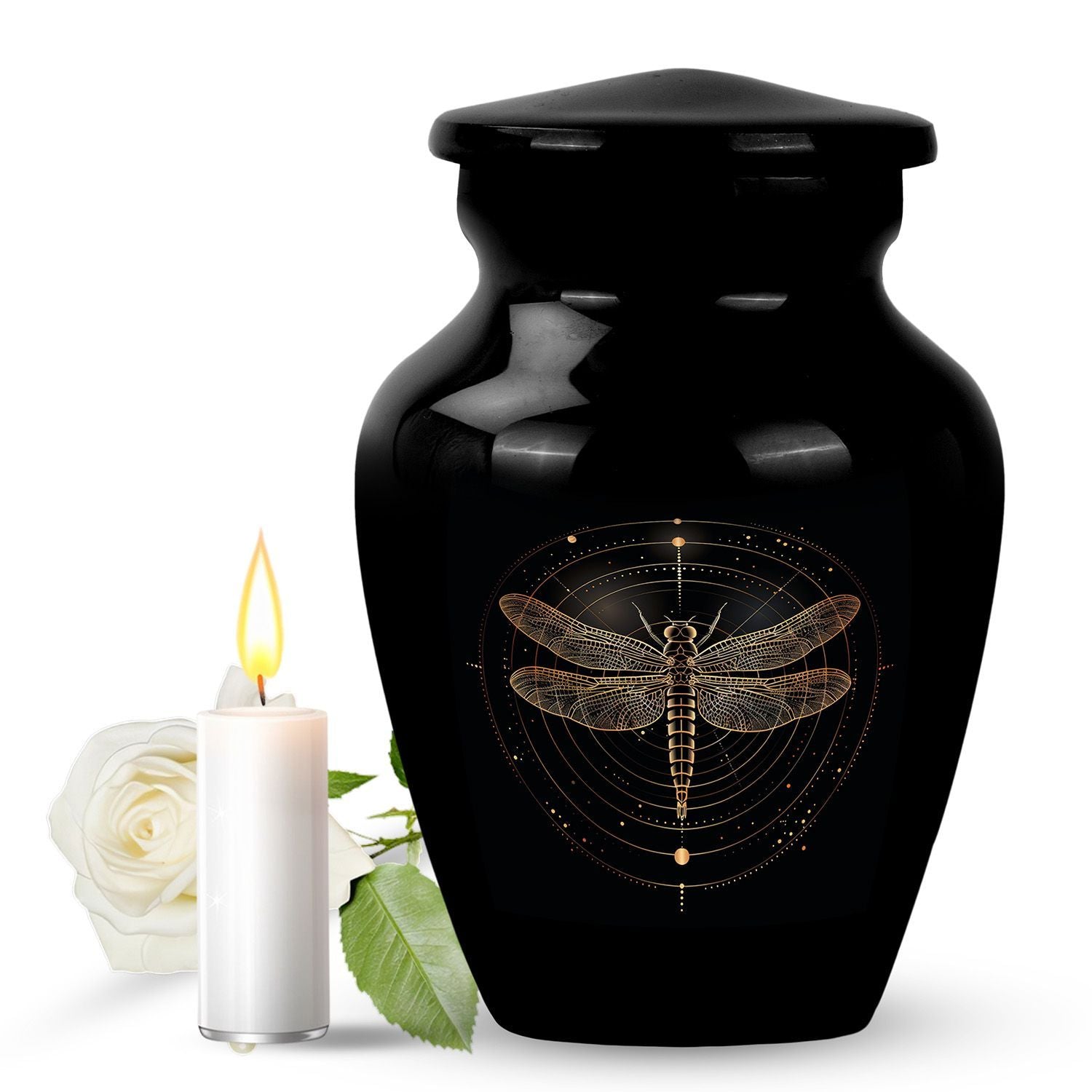 Cosmic dragonfly urn .