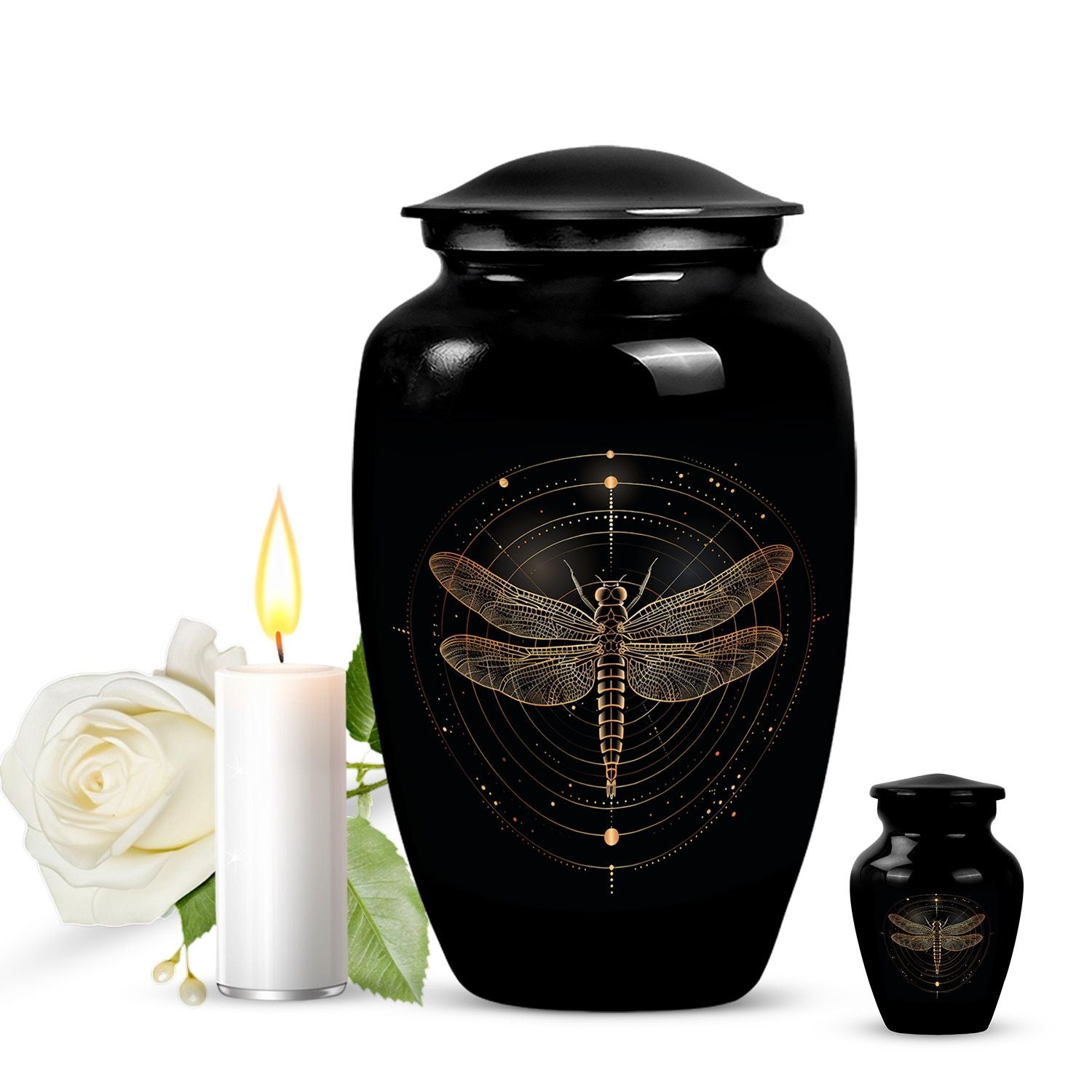 Cosmic dragonfly urn .