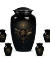 Cosmic Dragonfly Memorial Urn Funeral, Ashes Cremation Urn