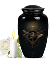 Cosmic Dragonfly Memorial Urn Funeral, Ashes Cremation Urn