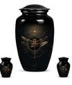 Cosmic Dragonfly Memorial Urn Funeral, Ashes Cremation Urn