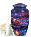 Cosmic dragonfly urn, classic 10-inch funeral decorative urn.