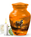 Zebra Urn For Ashes Adult Funeral, Ashes Cremation Urn