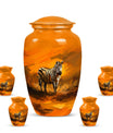 Zebra Urn For Ashes Adult Funeral, Ashes Cremation Urn