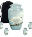 Dove Personalized Urn Funeral, Ashes Memorial Urn