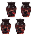Classic 10-inch aluminium Large Bear Urn for cremation ashes