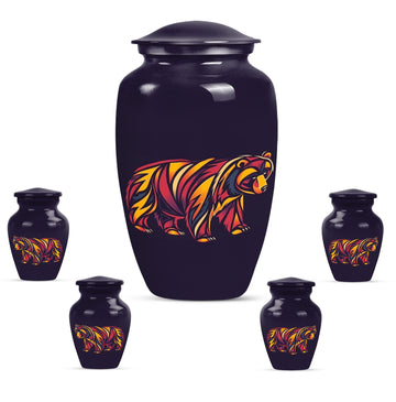 Large Urn with 4 Small Urn