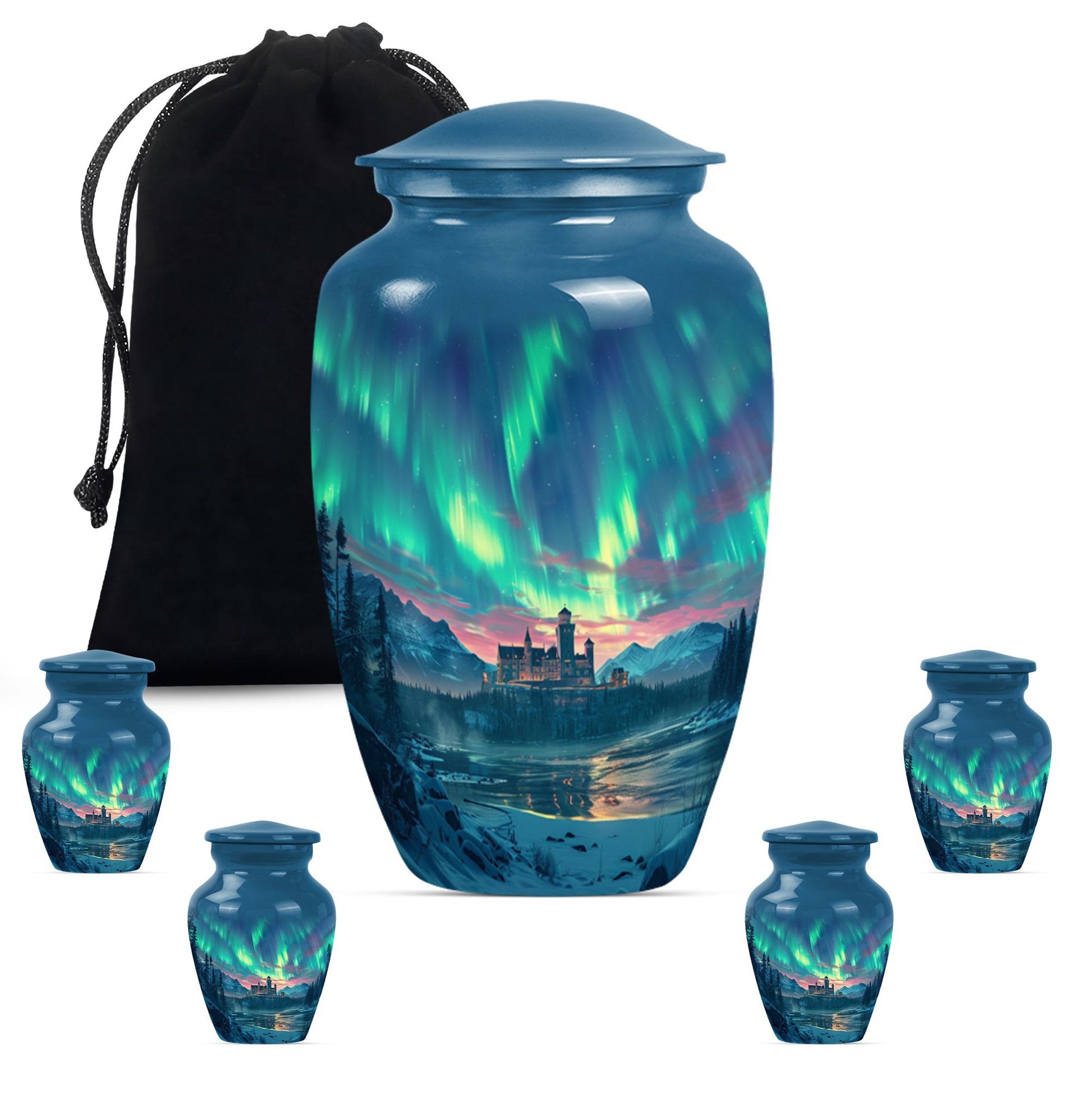 10-inch classic northern lights Urn.