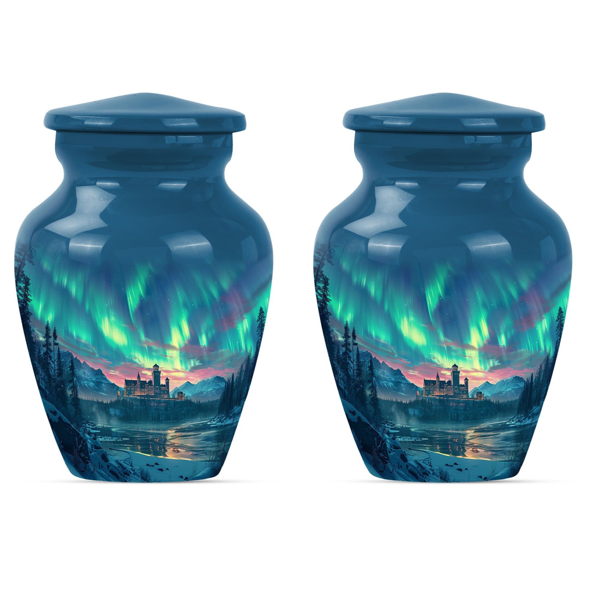 10-inch classic northern lights Urn.