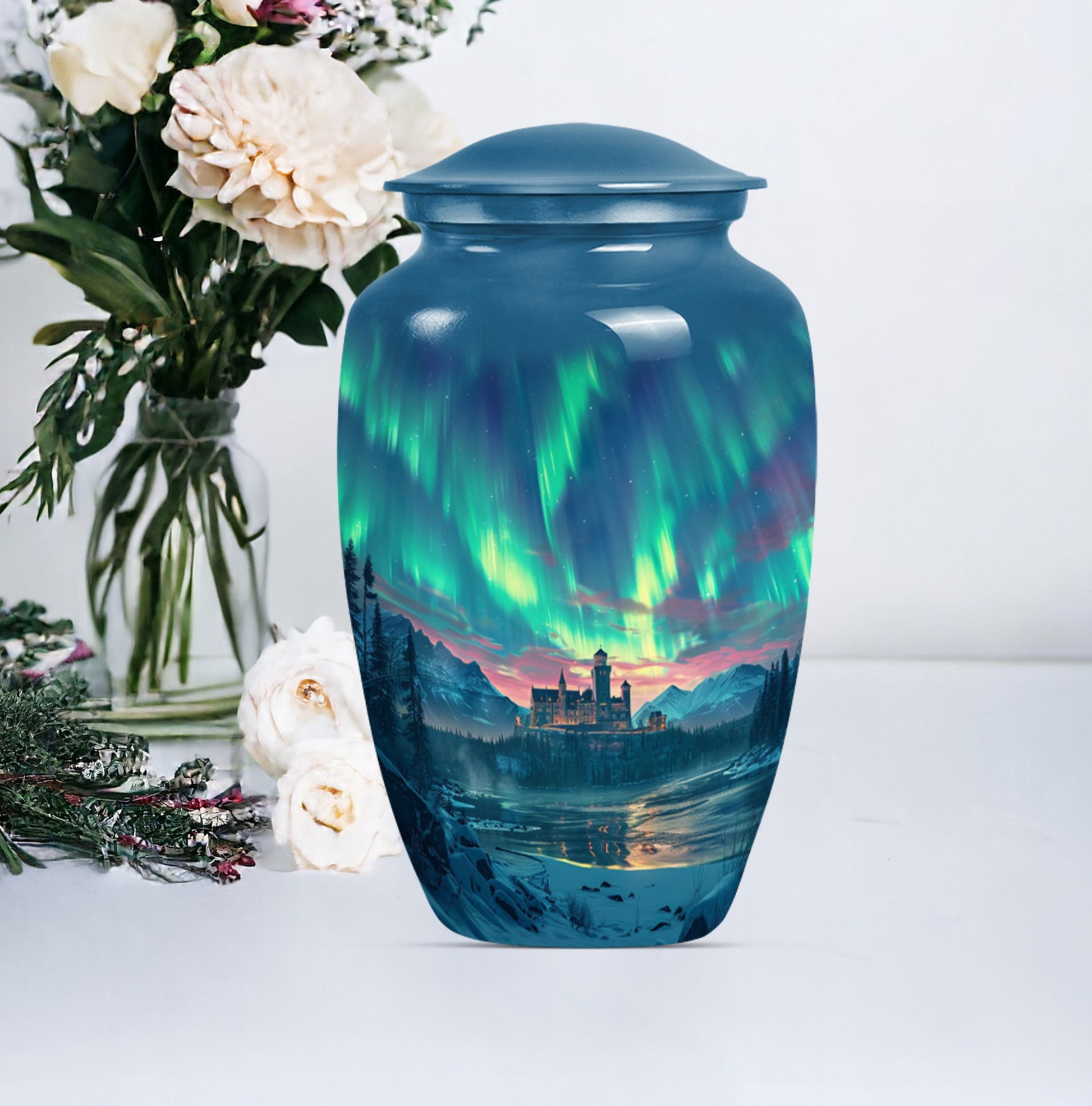 10-inch classic northern lights Urn.