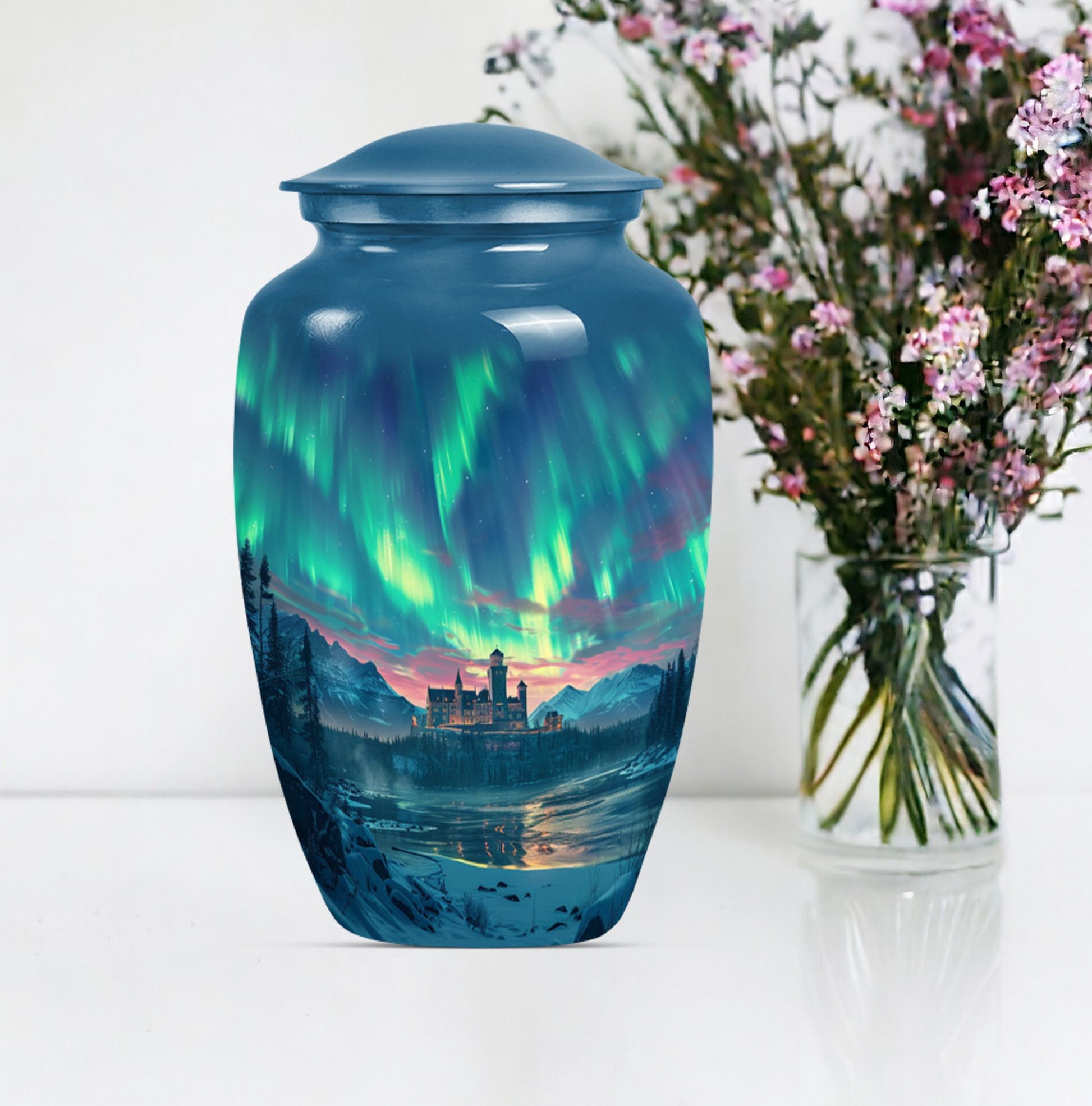 10-inch classic northern lights Urn.