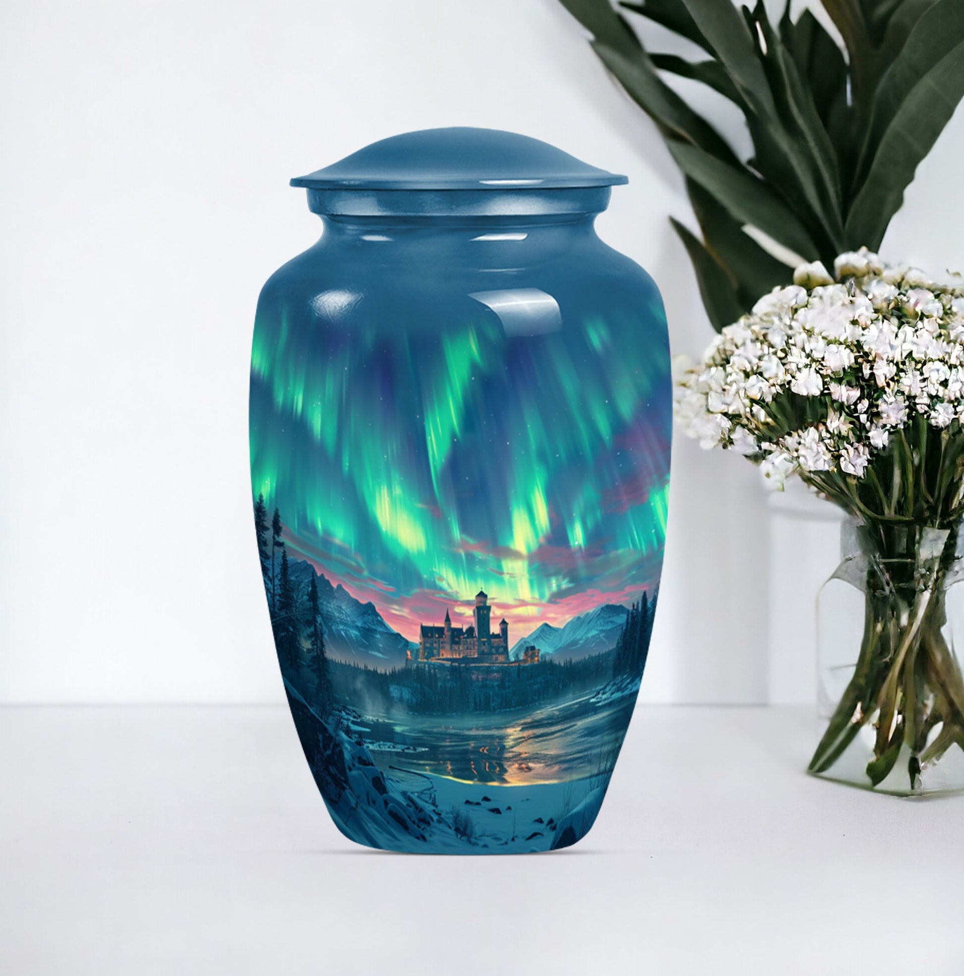 10-inch classic northern lights Urn.