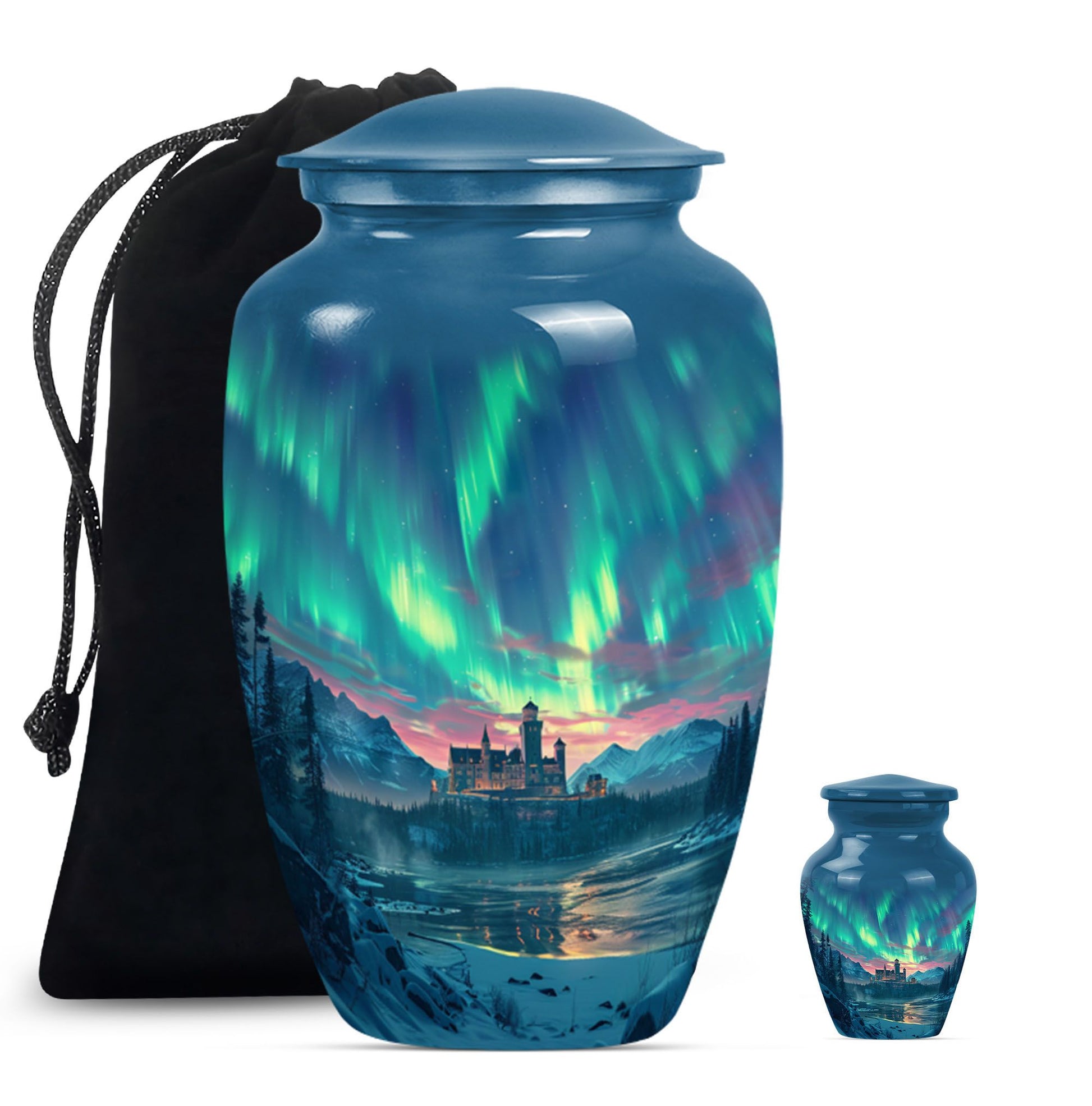 10-inch classic northern lights Urn.