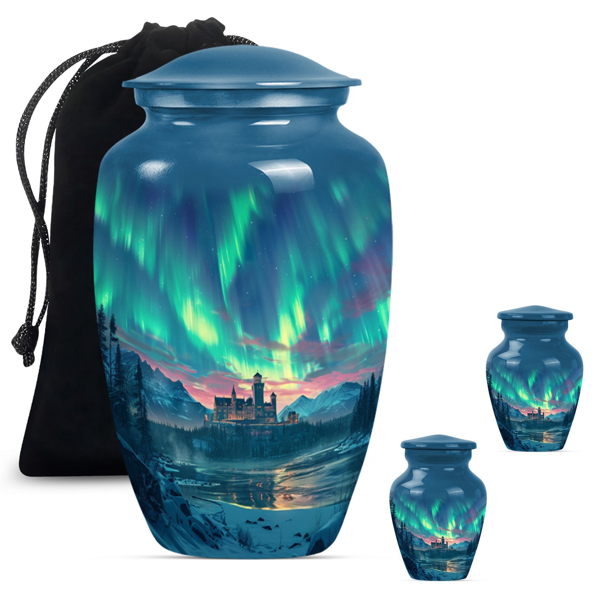 10-inch classic northern lights Urn.