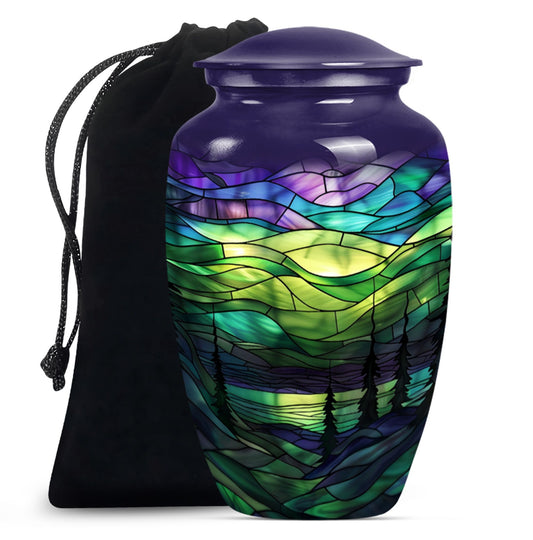 stained glass urn for adult female ashes