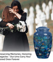 10-inch classic DRAGONFLY urn for cremation ashes.