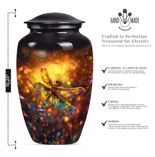 DRAGONFLY urn, large designed Memorial urn 