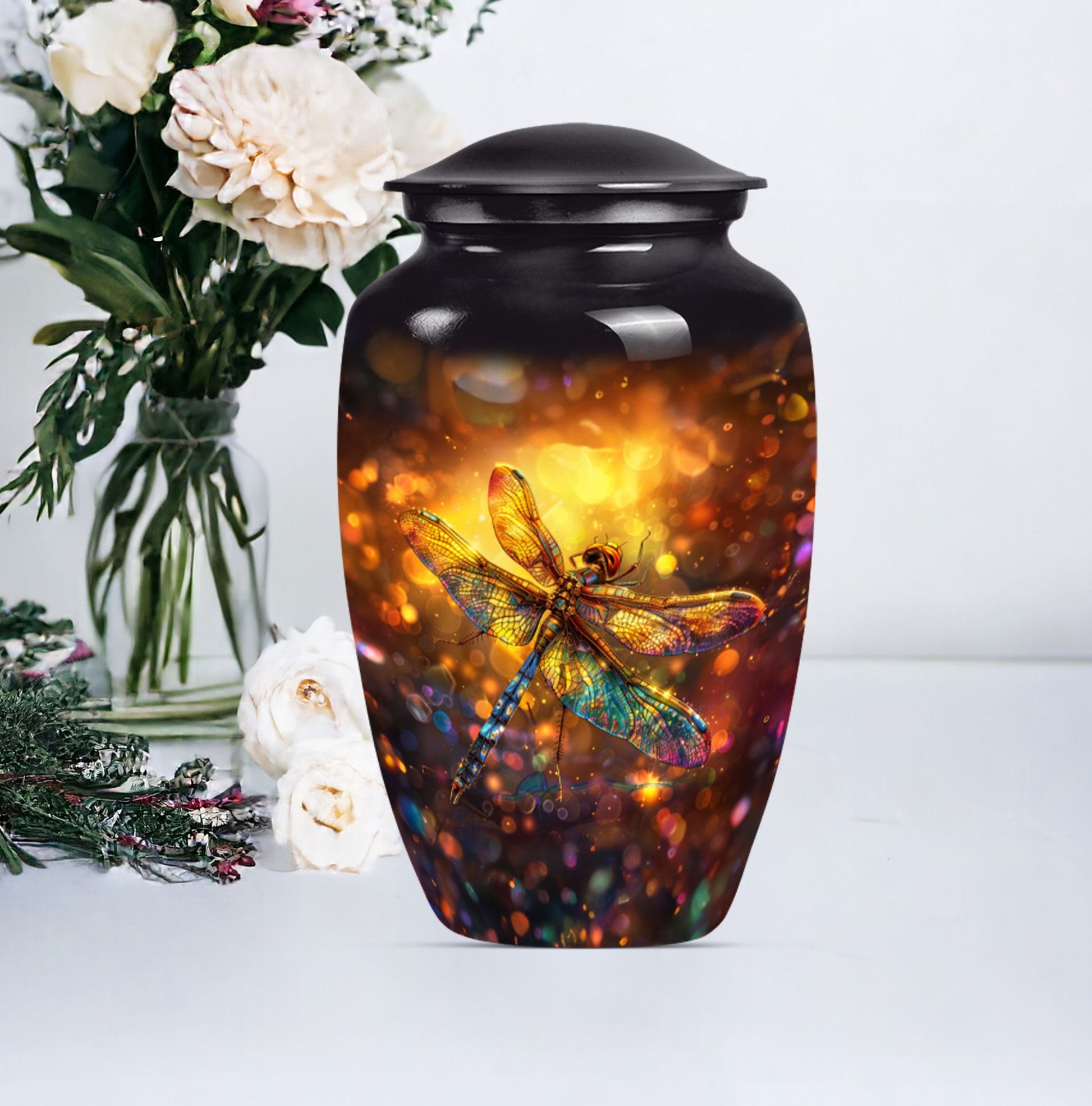 DRAGONFLY urn, large designed Memorial urn 