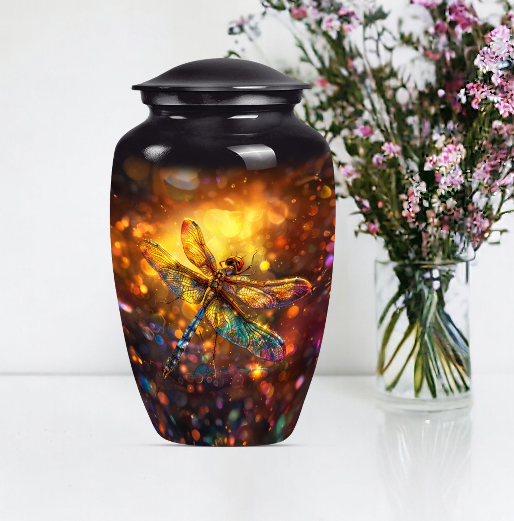 DRAGONFLY urn, large designed Memorial urn 