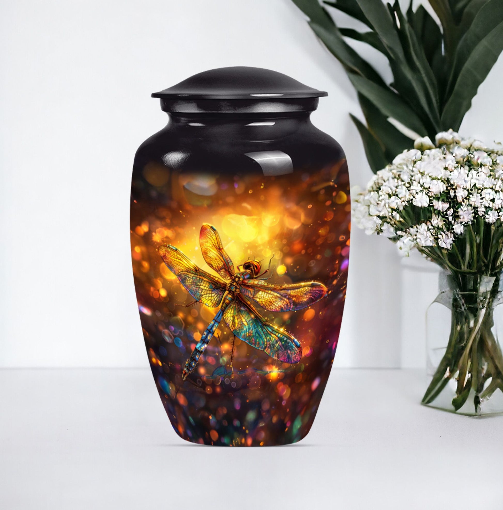 DRAGONFLY urn, large designed Memorial urn 