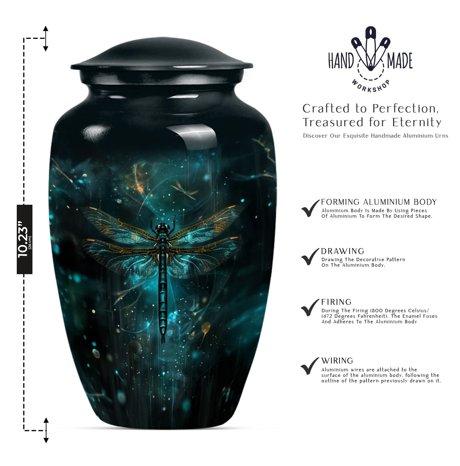 dragonfly cremation urn