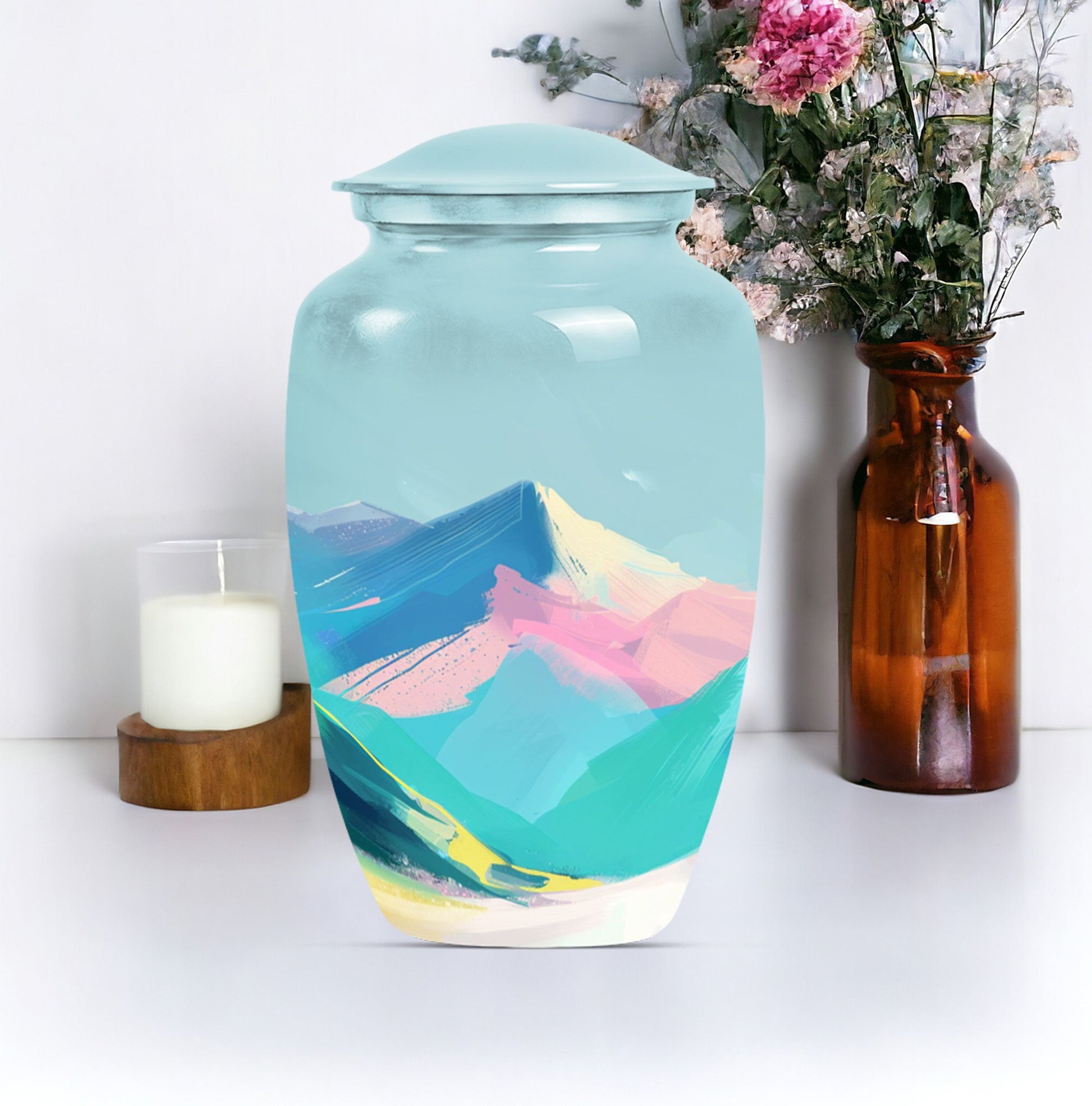  MOUNTAINS urn in Purple Meadow 