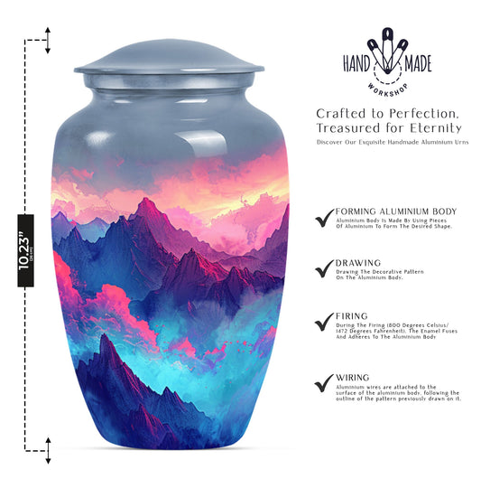 MOUNTAINS 10 Inch Classic Urn.