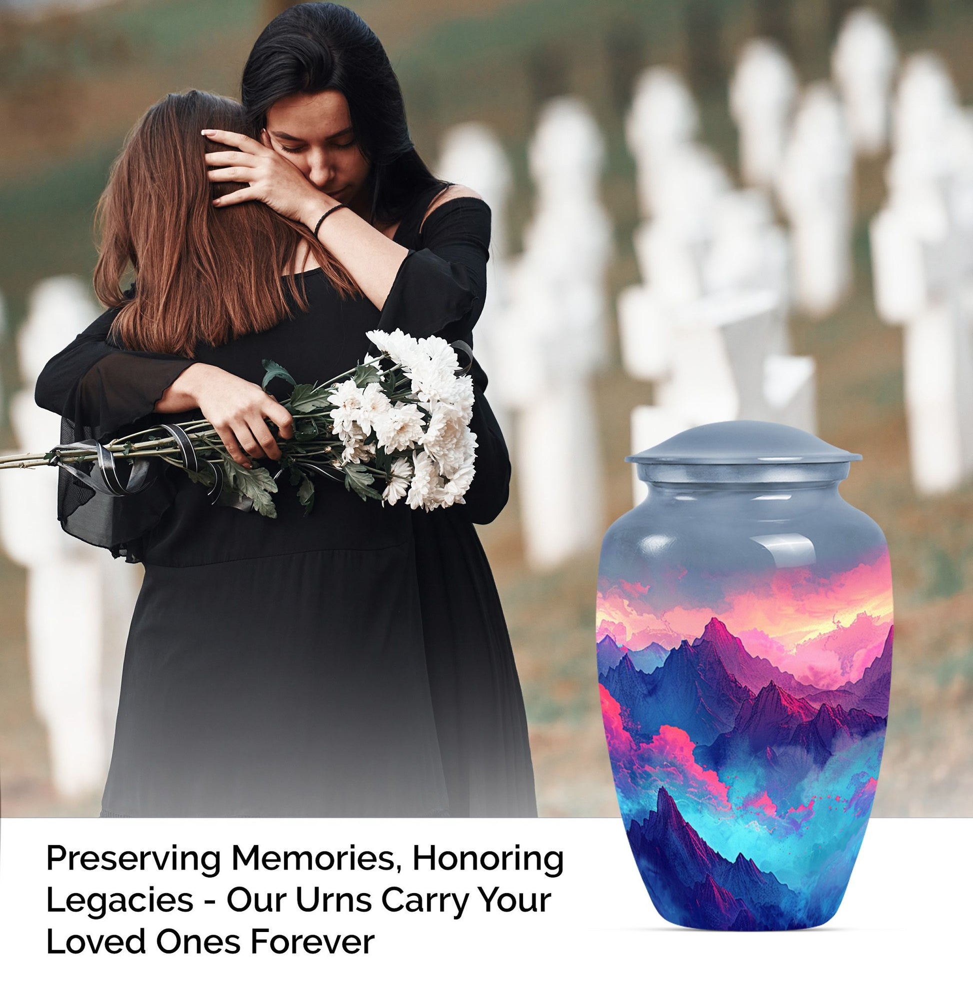 MOUNTAINS 10 Inch Classic Urn.