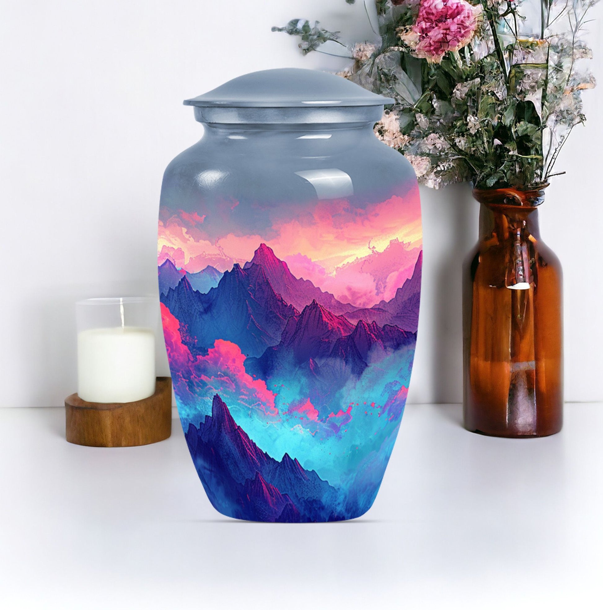 MOUNTAINS 10 Inch Classic Urn.