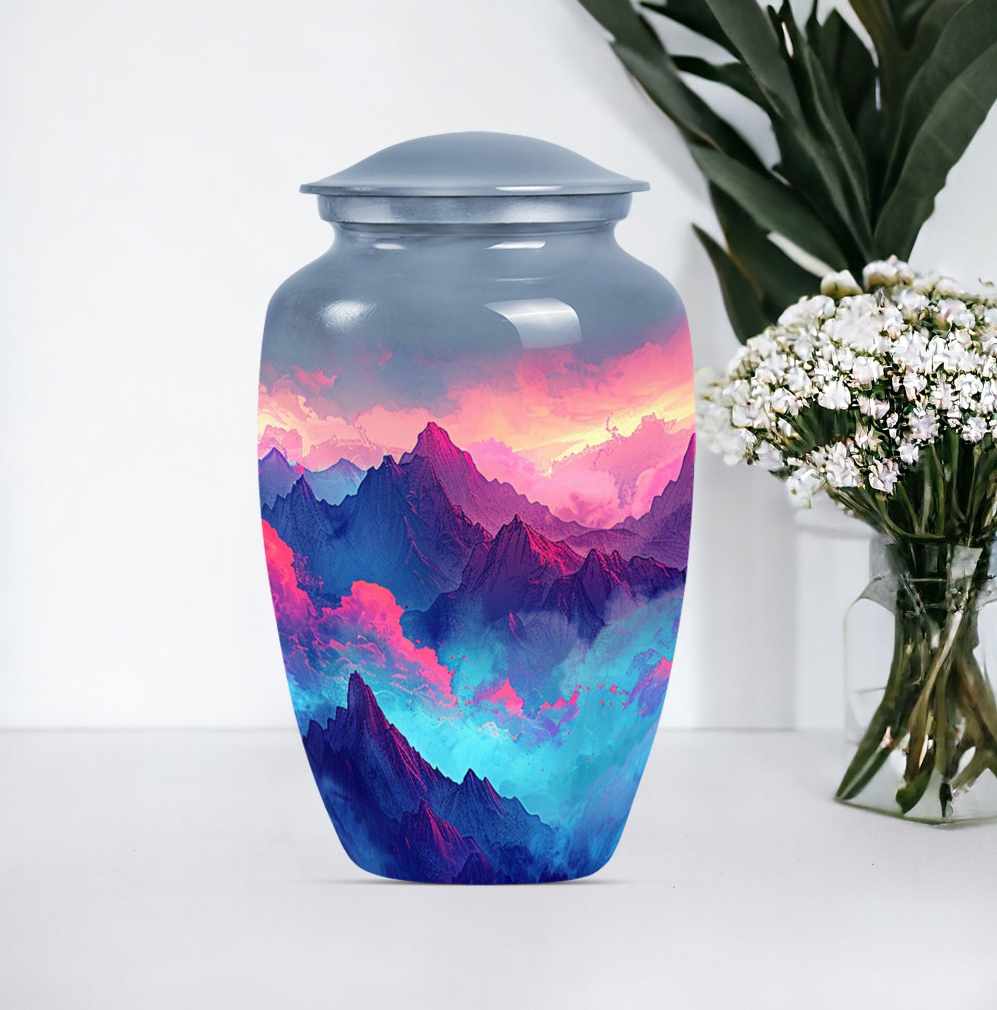 MOUNTAINS 10 Inch Classic Urn.