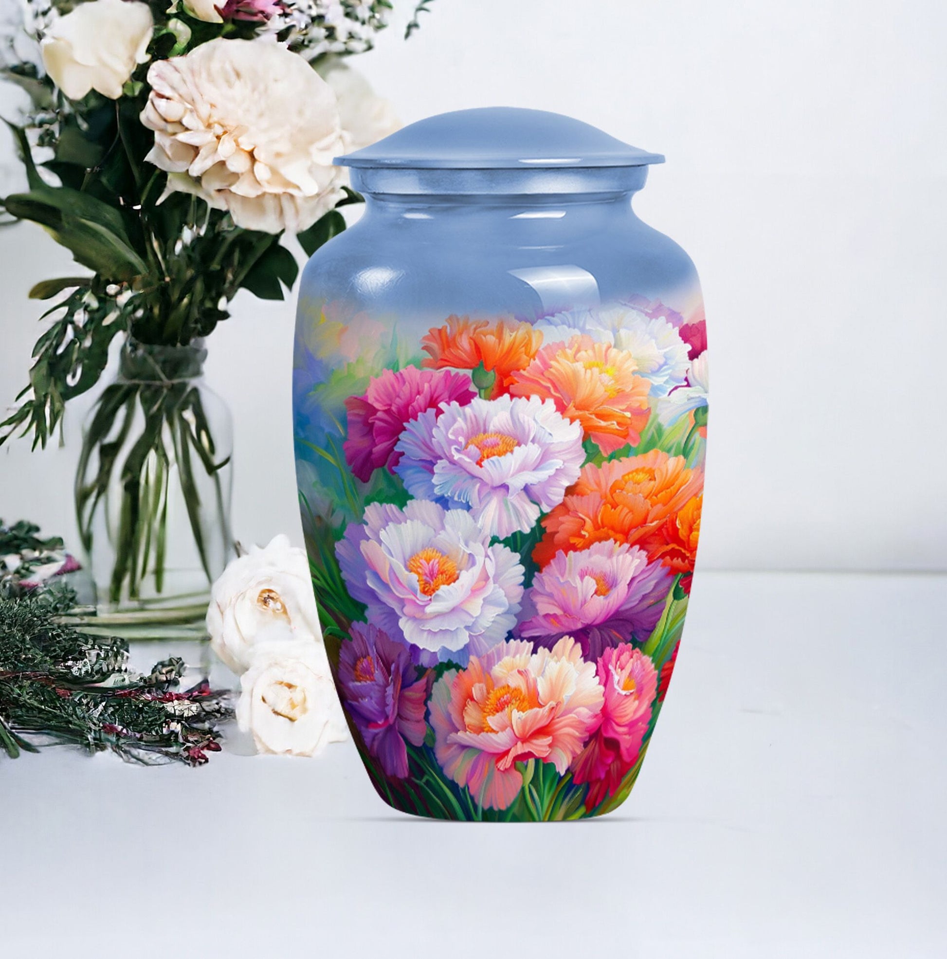 Flower Urn for mom's cremation ashes