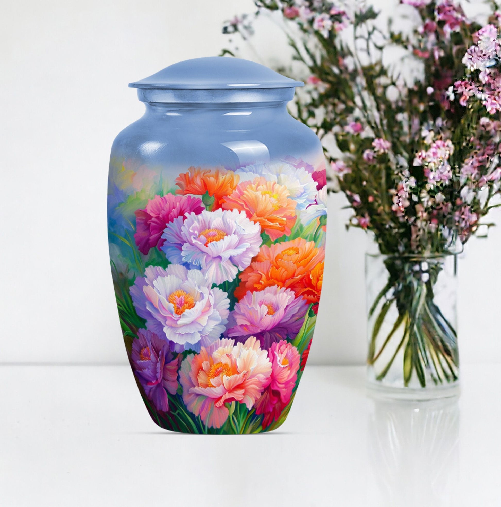 Flower Urn for mom's cremation ashes