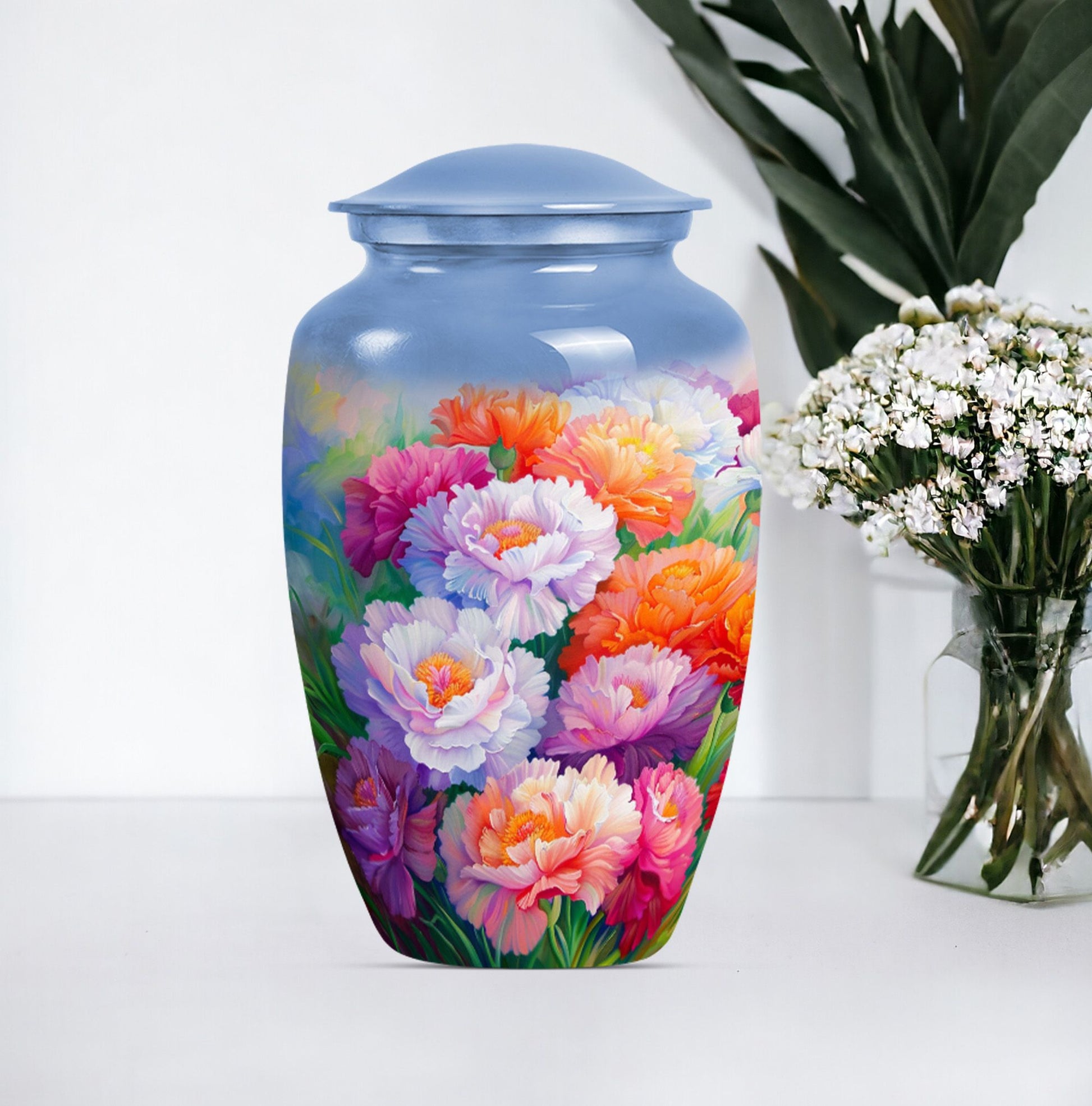 Flower Urn for mom's cremation ashes