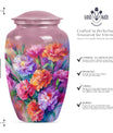 flower urn for adult ashes