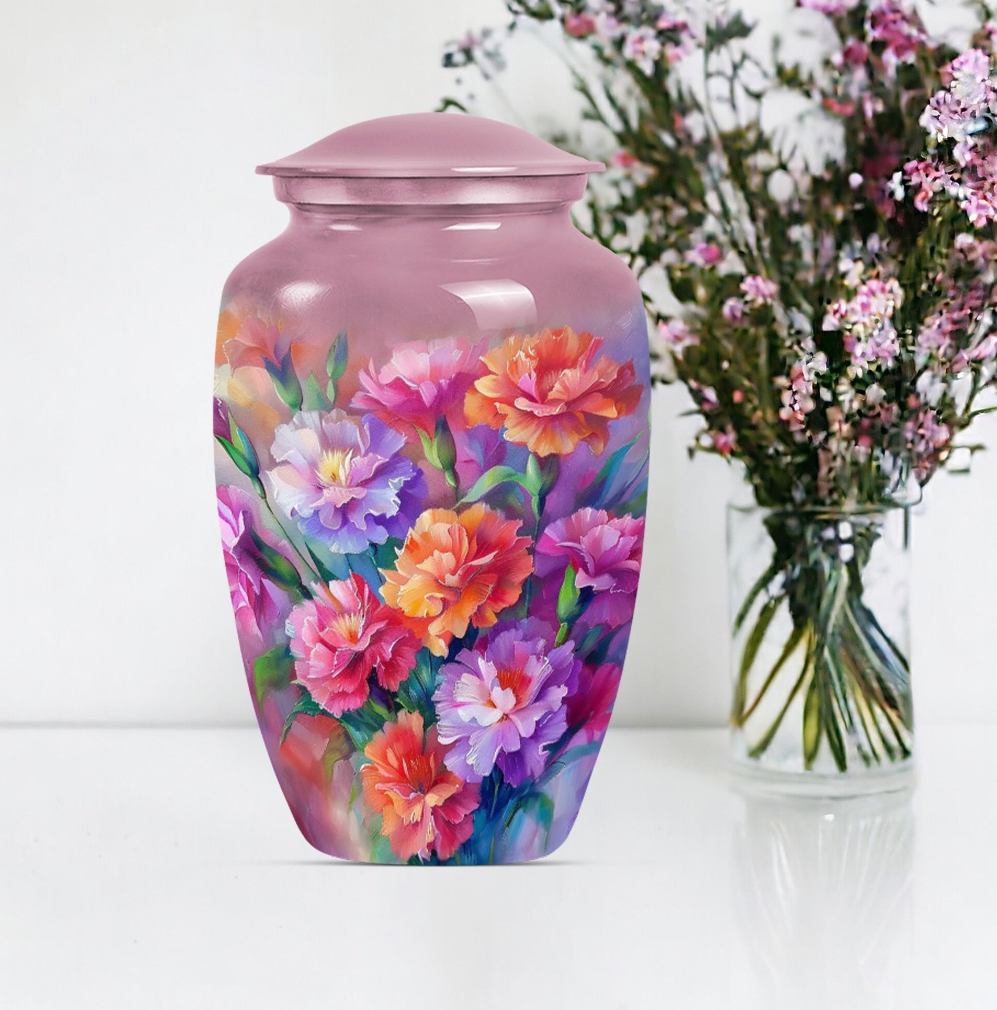 flower urn for adult ashes