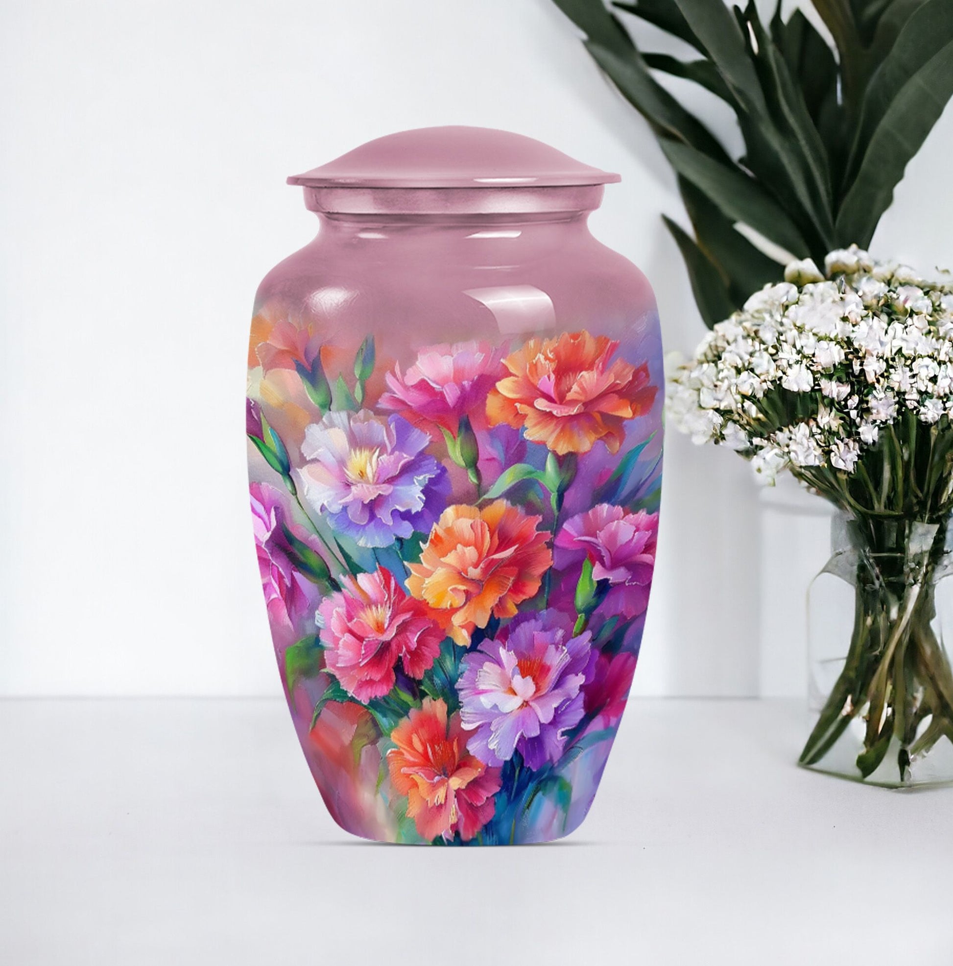 flower urn for adult ashes